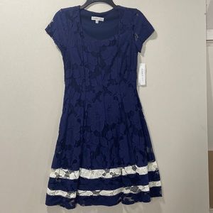 Robbie Bee Navy blue dress size 2P